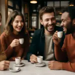 Bere caffè al bar con amici: il rituale quotidiano che rafforza legami ed empatia