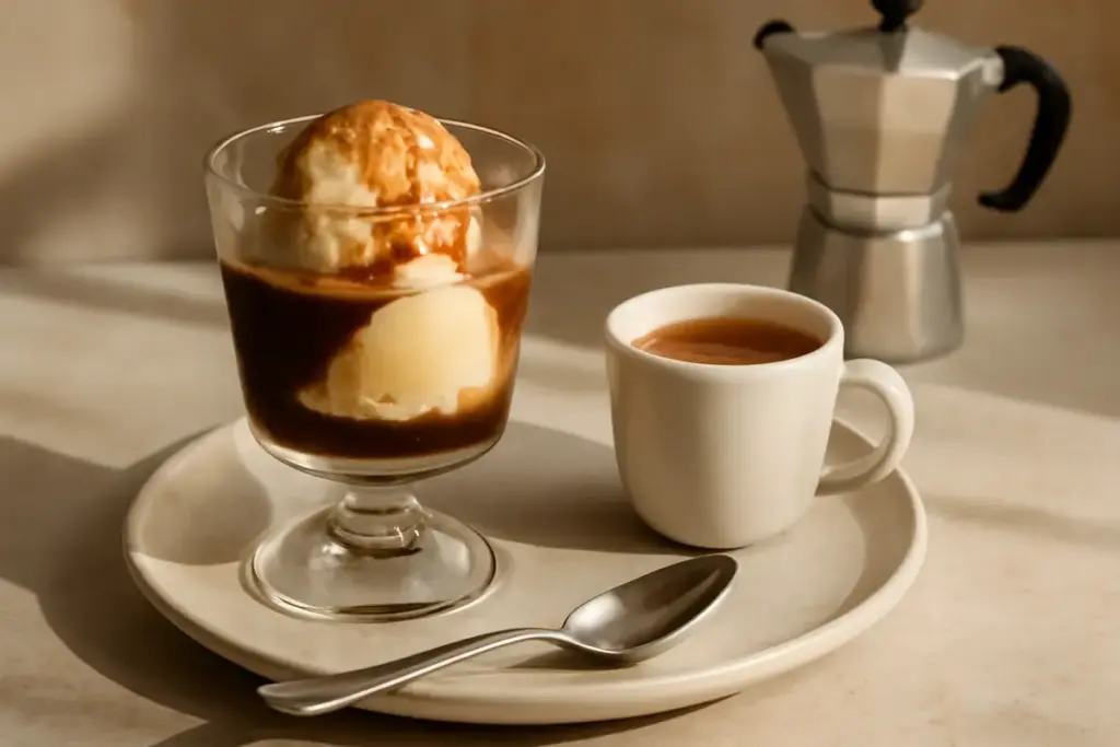 Ricetta affogato al caffè tradizionale: un abbinamento che valorizza sia il gelato che l’espresso
