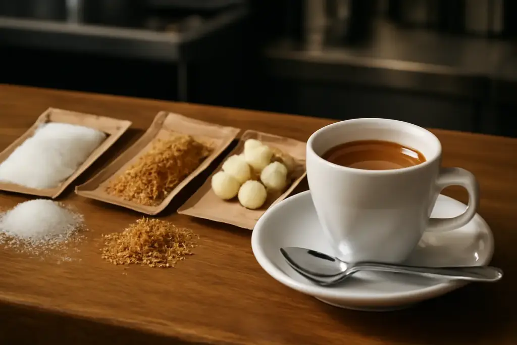 I diversi tipi di zucchero al bar: come cambiano aroma e corpo dell’espresso