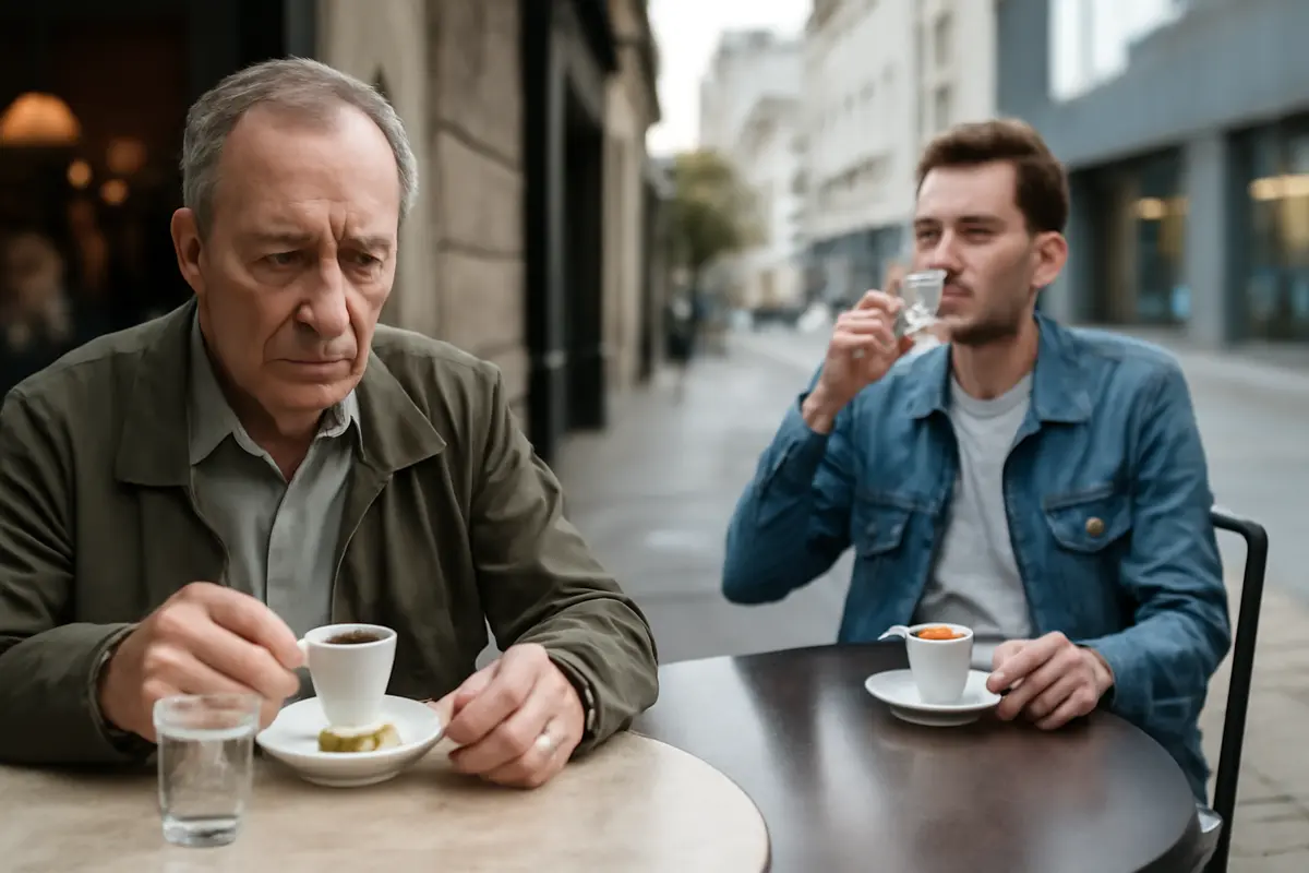Perché in alcune città si serve il caffè con bicchierino d’acqua e in altre no? La storia dietro la tradizione
