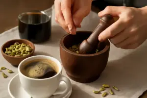 Caffè al cardamomo: scopri il passaggio chiave che dona il profumo autentico