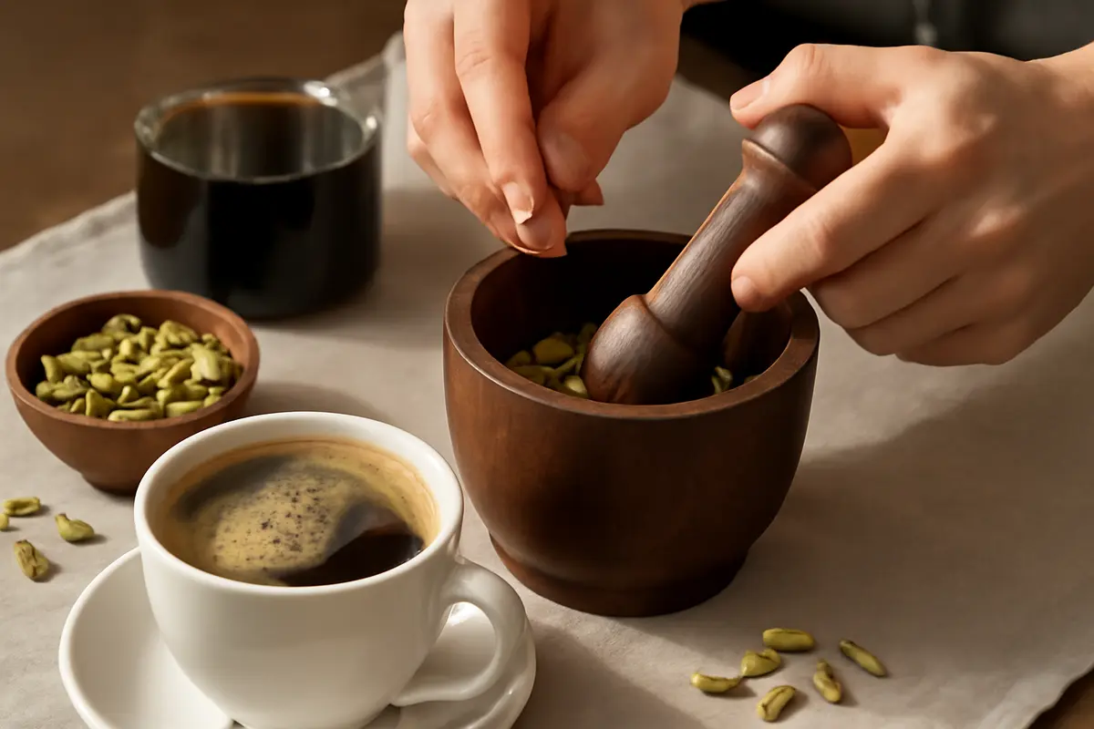 Caffè al cardamomo: scopri il passaggio chiave che dona il profumo autentico