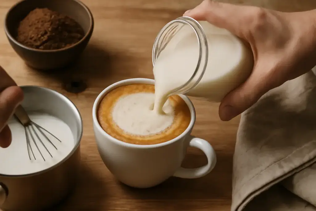 Come preparare un cappuccino denso a casa senza montalatte? Il trucco per la crema professionale