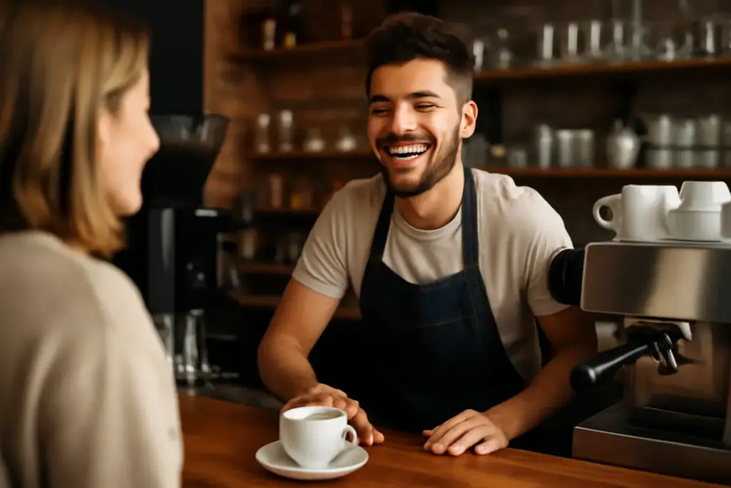 L’importanza del sorriso del barista nell’esperienza al bancone: i benefici sulla giornata che pochi notano