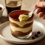 Tiramisù monoporzione al caffè: il passaggio che esalta la morbidezza della crema